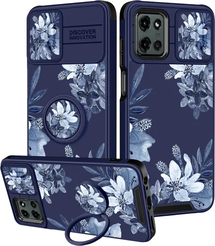 Miniatura 10 de para Moto G 5G 2023 funda - Cubierta de teléfono linda con corazón para mujeres y niñas, diseño único negro con cubierta deslizante para la cámara