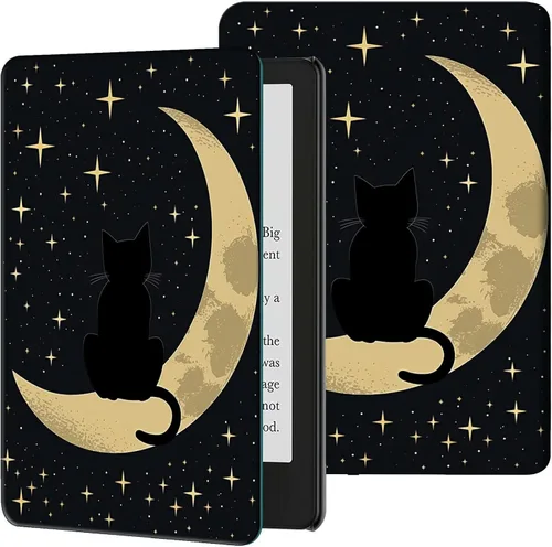 Miniatura 13 de Funda para Kindle de 6 pulgadas (11.ª generación, versión 2024/2022) delgada de piel sintética, ajustable, multiángulo, Smart Shell con función