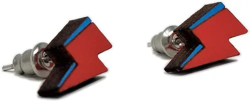 Miniatura 3 de Tiny Lightning Bolt Stud Earrings Rock Star Bolt Post Earrings