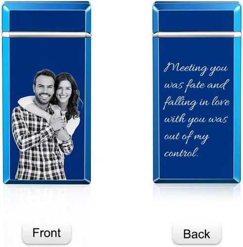 Miniatura 3 de Encendedor de fotos Zippo personalizado con imagen, encendedor de fotos personalizado para hombres, encendedor de puros, encendedor electrónico