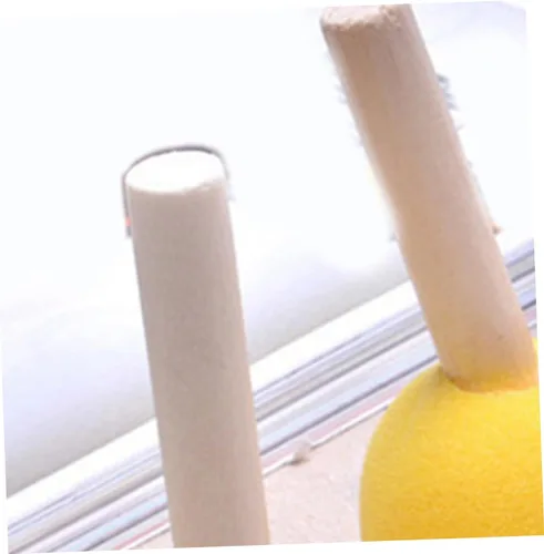 Miniatura 3 de EXCEART Juego de 40 pinceles de pintura para niño y niña, herramientas redondas para grafiti, manualidades, proyectos de arte, esponja ligera que