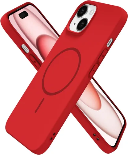 Miniatura 114 de oakxco Funda de silicona Mag Safe para iPhone 17 Pro Max, funda magnética delgada y fina compatible con carga inalámbrica MagSafe, bonita funda Negro