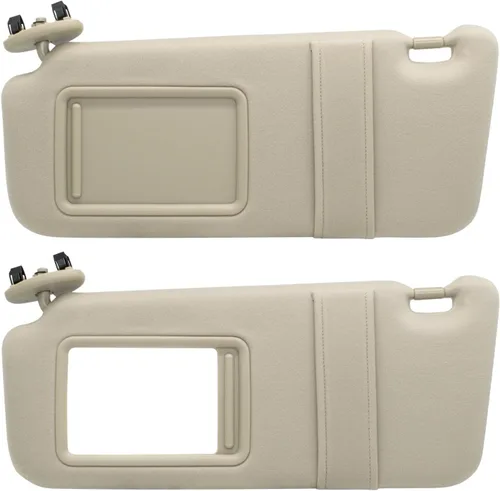 Miniatura 5 de NHILES Visera solar del lado izquierdo del conductor y del lado derecho del pasajero compatible con Toyota Camry sin luz 2007 2008 2009 2010 2011