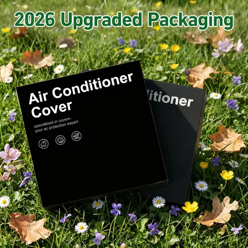Miniatura 9 de Cubiertas de Aire Acondicionado para Unidades Exteriores 36 x 36 pulgadas, Cubierta de AC Impermeable 600D, Cubierta de Invierno para Condensador