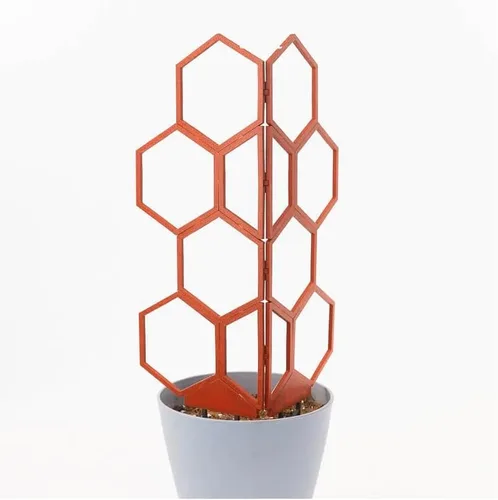 Super Trellis Enrejado hexagonal para plantas trepadoras al aire libre – Enrejado apilable de 14 pulgadas de alto para plantas en macetas de