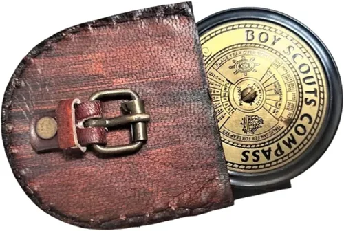 Miniatura 10 de Decor&More Reloj de escritorio elegante de una cara con brújula antigua para rastrear senderismo atemporal decoración del hogar, regalo ideal