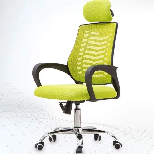 Miniatura 3 de Silla ergonómica de oficina, silla de malla con malla elástica, cojín transpirable, ajuste multifunción