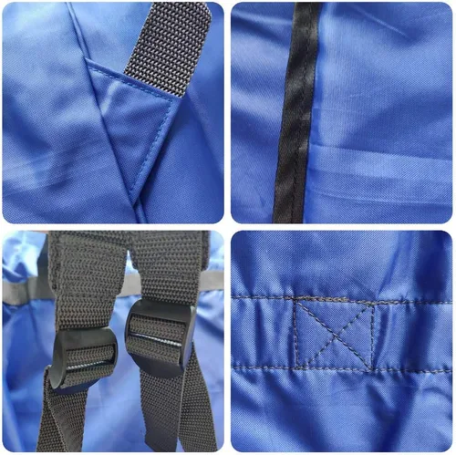 Miniatura 4 de Paquete de 2 mochilas para lavandería, 27 x 34 pulgadas, bolsa de lavandería resistente con correas para el hombro, cierre de cordón, mochila