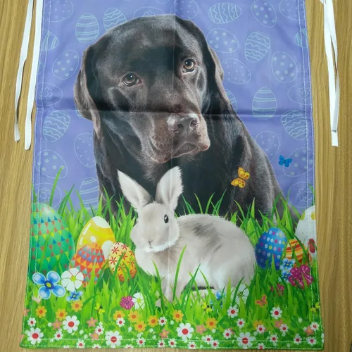 Miniatura 2 de Bandera de Estados Unidos con lindo perro Pitbull patriótico bandera de jardín para perro 4 de julio, pancarta decorativa para exteriores de 12.5 x