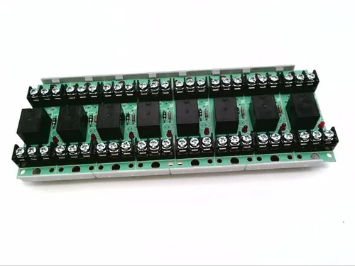SSU-MR-708/T 8 posiciones del módulo, uso general, indicador LED ROJO, 18MA, relé de control, 12/24 VCC, 3/4INXHX8.5INXWX1.38IN, SPDT, 8IN pista de