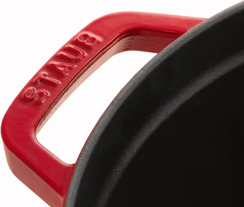 Miniatura 5 de STAUB - Olla holandesa de hierro fundido de 4 cuartos, fabricada en Francia, para 3-4 personas, color cereza