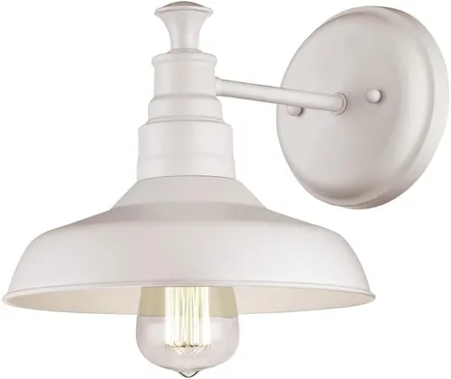 Miniatura 10 de Design House 519892 Kimball Industrial Farmhouse Luz de Pared Interior de 1 Luz con Pantalla de Metal para Pasillo, Baño, Cocina, Vestíbulo, Pintura
