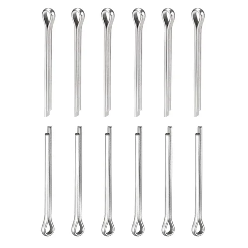 Miniatura 10 de DTGN Pasadores de clip de chaveta de 0.039 in x 0.394 in (DXL), paquete de 30 - Bueno para maquinaria - Sujetadores de horquilla de acero inoxidable