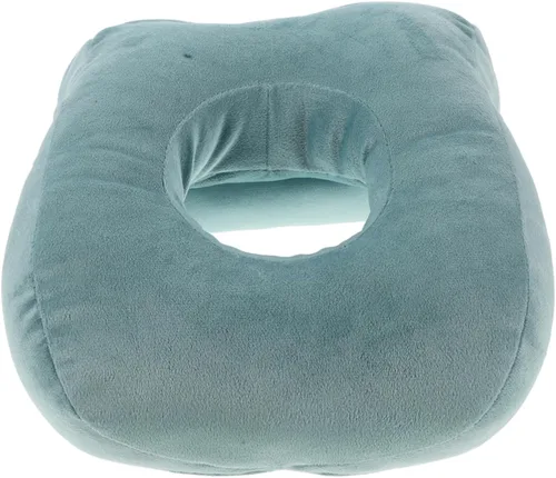 Miniatura 5 de PRETYZOOM Almohada ergonómica boca abajo para cirugía ocular, siesta de oficina, diseño de espuma viscoelástica para alivio de cuello y hombros