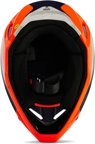 Miniatura 5 de Fox Racing Casco unisex para motocross V1, naranja fluorescente, talla XXL