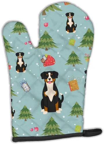 Miniatura 145 de Caroline's Treasures BB2732OVMT Dog House Collection Border Collie - Guante de horno grueso resistente al calor para sartenes calientes y horno