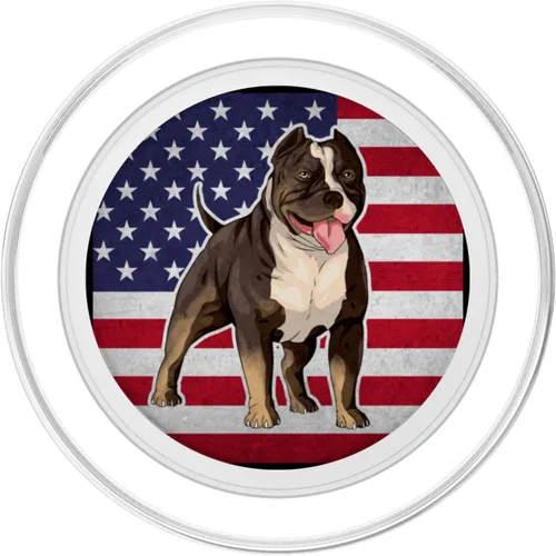 Miniatura 2 de American Bully Breed - Bulldog Dog PopSockets MagSafe PopGrip para iPhone