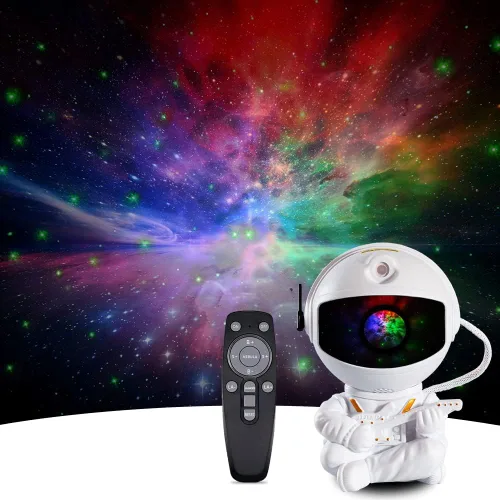 Miniatura 8 de Luz de Estrellas Nebulosa Astronauta para Niños - Proyector de galaxia para dormitorio/sala de juegos para adultos, decoración de cine en casa negro、