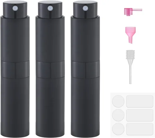 Fusupak Atomizador de Perfume para Viaje Botella Recargable: Vaporizador de Colonia Portátil para Hombres - Mini Vaporizador Vacío para Recarga -