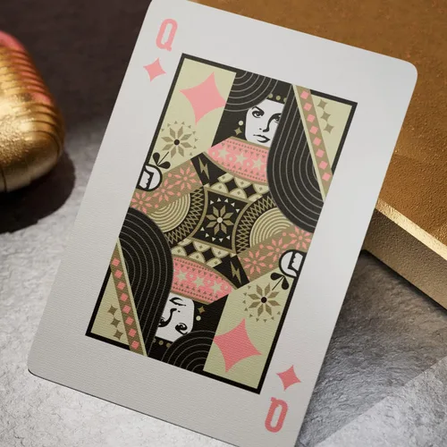 Miniatura 9 de theory11 Elvis - Juego de cartas, color dorado y rosa