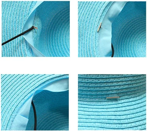 Miniatura 6 de Cordón de barbilla para sombrero, correa de barbilla extraíble negra con bloqueo de cable de parada con resorte, paquete de 5, Negro