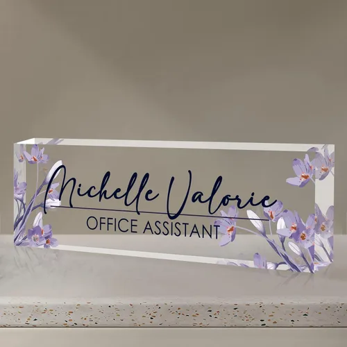 Miniatura 14 de Placa de identificación para escritorio, placa de nombre de escritorio personalizada, accesorios de escritorio de oficina acrílicos, regalos