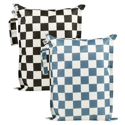 Miniatura 20 de Tiny Twinkle Bolsas Húmedas a Prueba de Desorden Paquete de 2 Bolsas Húmedas Reutilizables e Impermeables para Trajes de Baño Ropa de Bebé
