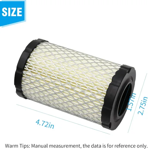 Miniatura 3 de Reemplazo del filtro de aire 102-012 para B S 31A507 31A607 Reemplazo para John Deere GY21435 MIU13038 MIU13963 MIU14395