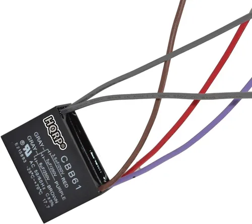 Miniatura 28 de HQRP Condensador compatible con ventilador de techo Hampton Bay 4.5uf+5uf+6uf 4-Wire CBB61