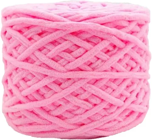 Miniatura 18 de Hilo de felpilla grueso y esponjoso, color negro, grueso, lavable, suave y cálido, hilo de punto a mano, hilo accesorio, 5.64 oz