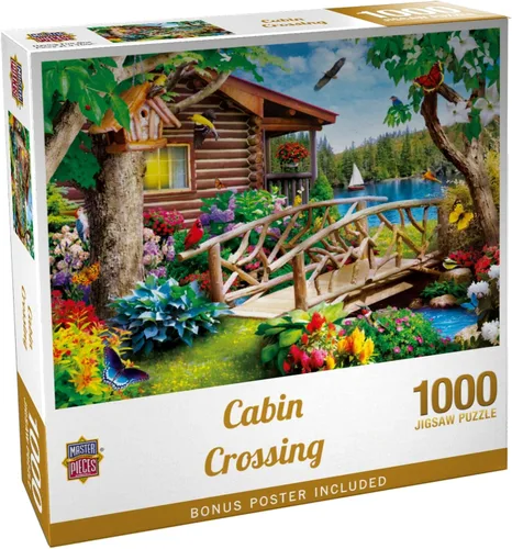 Miniatura 9 de MasterPieces - Rompecabezas de 300 piezas, formas grandes de agarre EZ, cruce de cabina, diversión para adultos, personas mayores, familia, niños