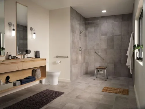 Miniatura 4 de Moen Genta LX - Toallero moderno para cocina o baño, 6.8 pulgadas, níquel cepillado, BH3886BN