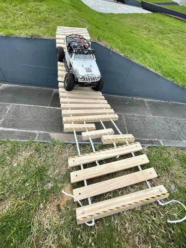 Miniatura 7 de Gaps Challenge RC Crawler Obstacle scx24 trx4 scx10 Upgrades RCrabbit Bridge RC Course Track (no incluye camión)