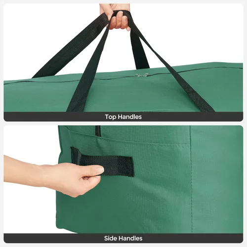 Miniatura 6 de SONGMICS Bolsa de almacenamiento para árbol de Navidad, contenedor de almacenamiento para árbol de festividades, hasta 7.5 pies, bolsa para soporte