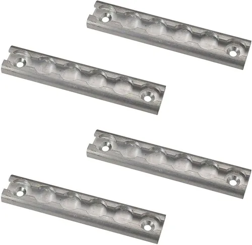 Miniatura 13 de US Cargo Control Riel en L negro de 6 pulgadas (paquete de 4), riel en L de aluminio anodizado negro, riel de amarre para remolques cerrados