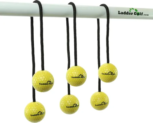 Miniatura 2 de Ladder Golf Official Hard Bolas, 3PK Rojo