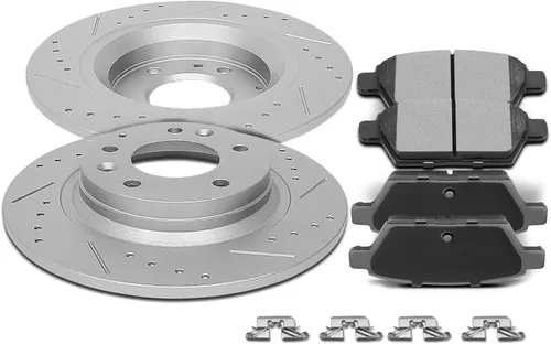 Miniatura 29 de Kit de Frenos SCITOO para Delantero Rotores de Freno y Pastillas de Freno Cerámicas para 2006-2008 para Dodge para Ram 1500, 2003-2008 para Dodge