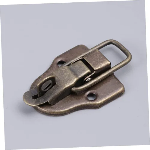 Miniatura 3 de 2pcs caja de madera antigua cerradura gancho cerraduras aleación pestillo