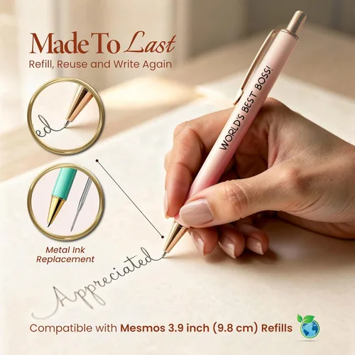 Miniatura 4 de MESMOS Paquete de 3 bolígrafos elegantes para mujer, regalos de mejor jefa para mujeres, regalo de agradecimiento al jefe, cumpleaños, día nacional