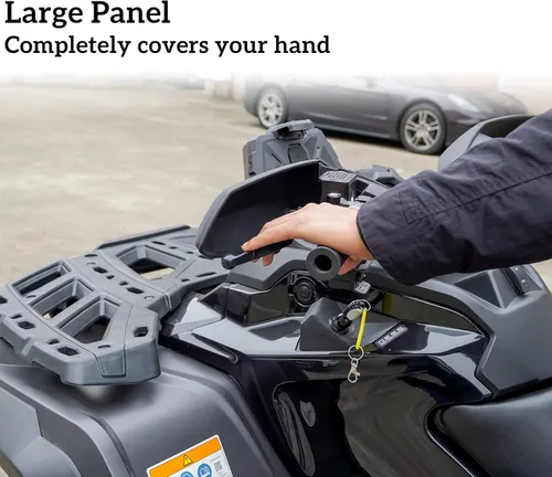 Miniatura 3 de SAUTVS Protector de manos negro deflector de viento para Can Am Outlander, kit de deflector de aire de plástico para accesorios Can-Am Outlander MAX