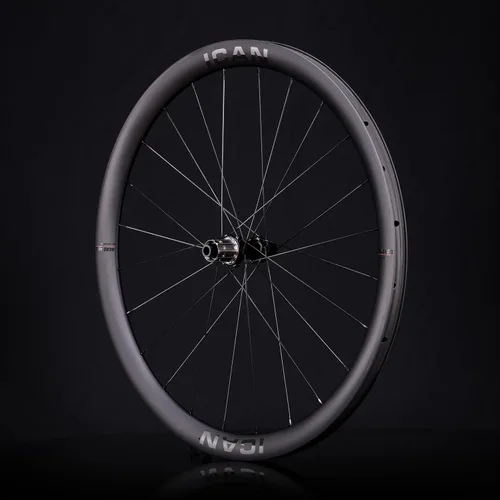 Miniatura 4 de ICAN AERO40II-41.62 oz/AERO50II-44.27 oz Disco Carbono Bicicleta de Carretera Juego de Ruedas 700C Freno de Disco 0.906 in Ancho Interior Clincher