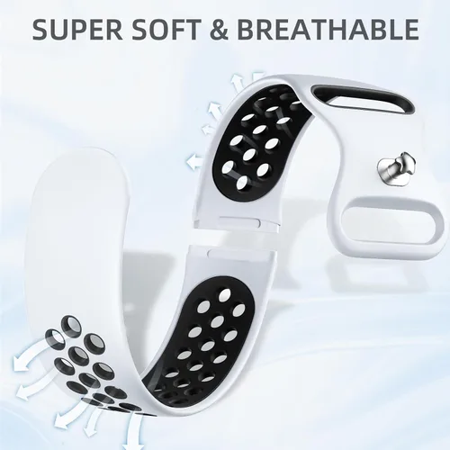 Miniatura 4 de Maledan Correas deportivas transpirables para Fitbit Versa 3/4, Sense/Sense 2, correas de repuesto para hombres y mujeres, accesorios para relojes