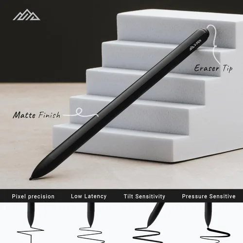 Miniatura 6 de V-Pen EMR Stylus Remarkable 2 bolígrafos de repuesto con borrador digital + 5 puntas Sensibilidad de nivel de presión 4096 y rechazo de palma