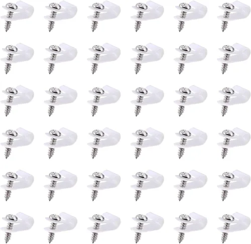 Miniatura 10 de Swpeet Paquete de 60 clips de cable tipo R de nailon negro de 5/16 pulgadas, clips de sujeción de cable de montaje de tornillo de nailon con 60