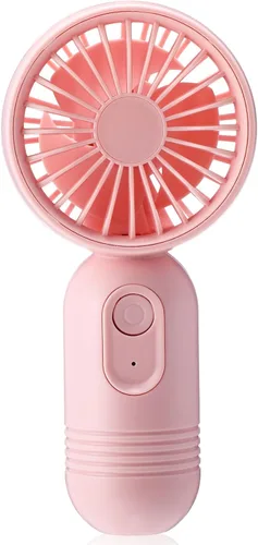 Miniatura 55 de Rossesay Miniventilador portátil a granel, lindo ventilador de mano ligero, pequeño ventilador personal de mano y pestañas de 3 velocidades