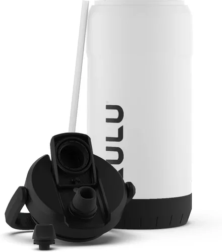 Miniatura 15 de ZULU Goals - Botella de agua de acero inoxidable con gran capacidad, aislada al vacío Jarra reutilizable con asa Tapa a prueba de fugas