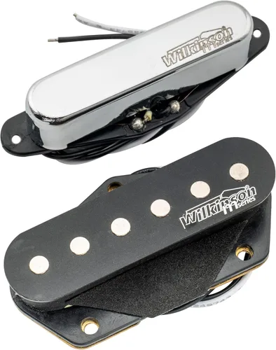 Juego de pastillas de cuello y puente Wilkinson WOVT de baja gauss vintage Nashville cerámica para guitarra eléctrica estilo Tele Juego de cromo
