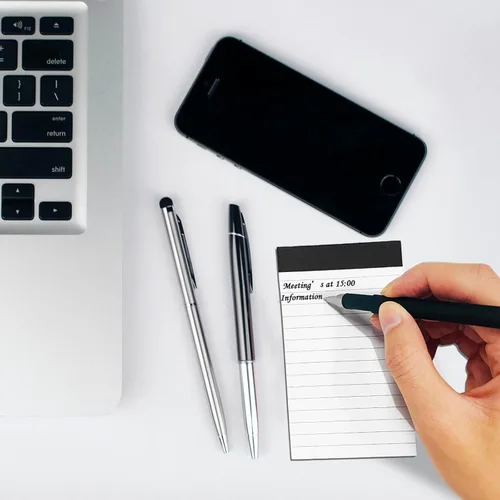 Miniatura 6 de 6 piezas de recambios para bloc de notas de 3 x 5 pulgadas, mini cuaderno de notas en blanco con 30 hojas cada bloc, papel rayado de reglas