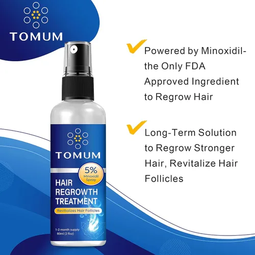 Miniatura 2 de Minoxidil para hombres y mujeres Crecimiento del cabello: 5% de minoxidil en aerosol tópico Tratamiento para el crecimiento del cabello Detener