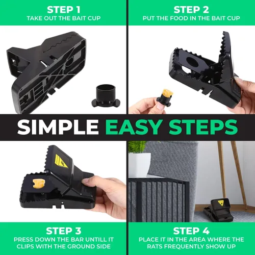 Miniatura 6 de Trampas para ratones de interior para ratones, trampas para ratones para casa, asesino de ratones, atrapador de ratones, sanitarias de eficacia